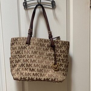 Michael Kors Tan Logo Tote Bag
